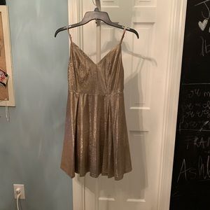 Gold sparkly dress